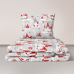 Pościel z Kory 160x200 + 2x70x80 Bawełna 100% Bielawa Produkt Polski - Skrzaty czerwone (1)