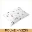 Poszewka na poduszkę 40x60cm BAWEŁNA 100% CERTYFIKAT - Polne Myszki (2)