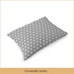 Poszewka na poduszkę 40x60cm BAWEŁNA 100% CERTYFIKAT - Gwiazdki Szare (2)
