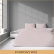 POŚCIEL HOTELOWA 160x200cm ADAMASZEK PUDROWY RÓŻ 100% BAWEŁNA 2 POSZEWKI (2)