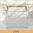 POŚCIEL HOTELOWA 140x200cm + POSZEWKA 70x80 BAWEŁNA 100% wzór: Lato (3)