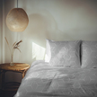 POŚCIEL HOTELOWA 140x200cm + POSZEWKA 70x80 BAWEŁNA 100% wzór:  Milano szare (6)