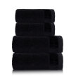 Zestaw 4x Ręczniki Bawełniane VITO 550 g/m2 – 2x 70x140 + 2x 50x90 | Hotelowe SPA Czarny (1)