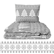 Pościel z Kory 140x200 + poszewka 70x80 POLSKI PRODUCENT - Choinka szara (2)