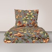 Pościel z Kory 220x200 + 2 poszewki PREMIUM 100% bawełna polska : Powiew jesieni na ciemnobeżowym (1)