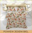 Pościel z kory 140x200 +1szt.70x80 GOLD Powiew jesieni na białym tle (3)