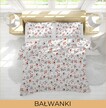 Komplet Pościeli Świątecznej 160x200 + 2x70x80, 100% Bawełna, 140g/m2, wzór: BAŁWANKI (7)