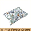 Poszewka ZIMOWA Świąteczna 70x80cm na poduszkę 100% bawełna, Winter Forest Green (8)