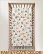 POŚCIEL DZIECIĘCA 90x120 + 40x60 100% BAWEŁNA certyfikat 2-el do ŁóżeczkaFAMILY CATS COLOR (3)