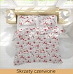 Pościel z Kory 160x200 + 2x70x80 Bawełna 100% Bielawa Produkt Polski - Skrzaty czerwone (7)