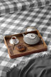 Pościel z Kory 160x200 + 1x70x80 KOMPLET PREMIUM : Krata Szara (7)