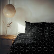 POŚCIEL Z KORY 160x200cm + 2x70x80cm POLSKI PRODUKT MILANO CZARNO BIAŁE (12)