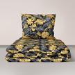 Komplet Pościeli 160x200 + 2x70x80, 100% Bawełna, 140g/m2, wzór:  3D ZŁOTO SZARE (1)