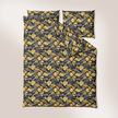Komplet Pościeli 160x200 + 2x70x80, 100% Bawełna, 140g/m2, wzór:  3D ZŁOTO SZARE (2)