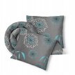 Pościel z Kory 160x200 + 2x70x80 Bawełna 100% Bielawa Produkt Polski - Dmuchawiec turkus (10)