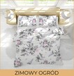 Pościel 140x200 + 1x70x80cm, 140g/m2, 100% BAWEŁNA, WZÓR: Zimowy ogród (3)
