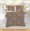 Pościel z Kory 220x200 + 2 poszewki PREMIUM 100% bawełna polska : Powiew jesieni na ciemnobeżowym (3)