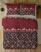 Komplet Pościeli Świątecznej 160x200 + 2x70x80, 100% Bawełna, 140g/m2, wzór:  5818 A (1)