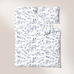 Pościel z Kory 160x200 + 2x70x80 Bawełna 100% Bielawa Produkt Polski -  Oliwka niebieska (2)