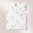 Komplet Pościeli 160x200 + 2x70x80, 100% Bawełna, 140g/m2, wzór: Baranki Białe (9)