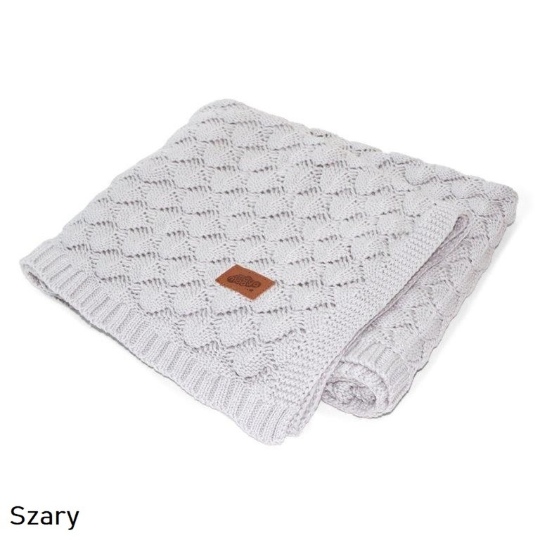 KOCYK 80x100cm DZIECIĘCY 100% BAWEŁNA 580g szary (2)