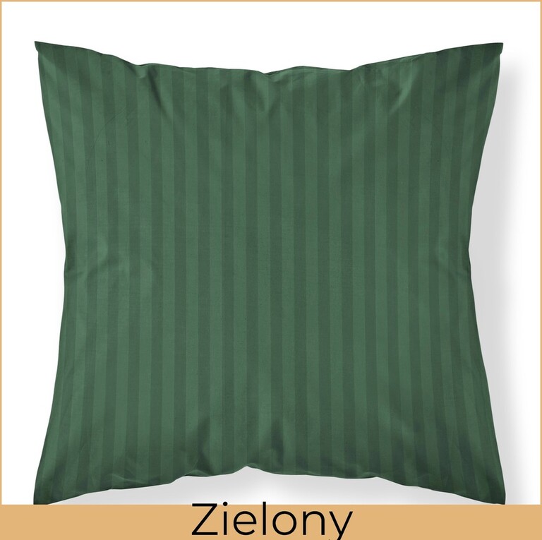 Poszewka na poduszkę 40x40 Hotelowa Adamaszek ZIELONY (2)