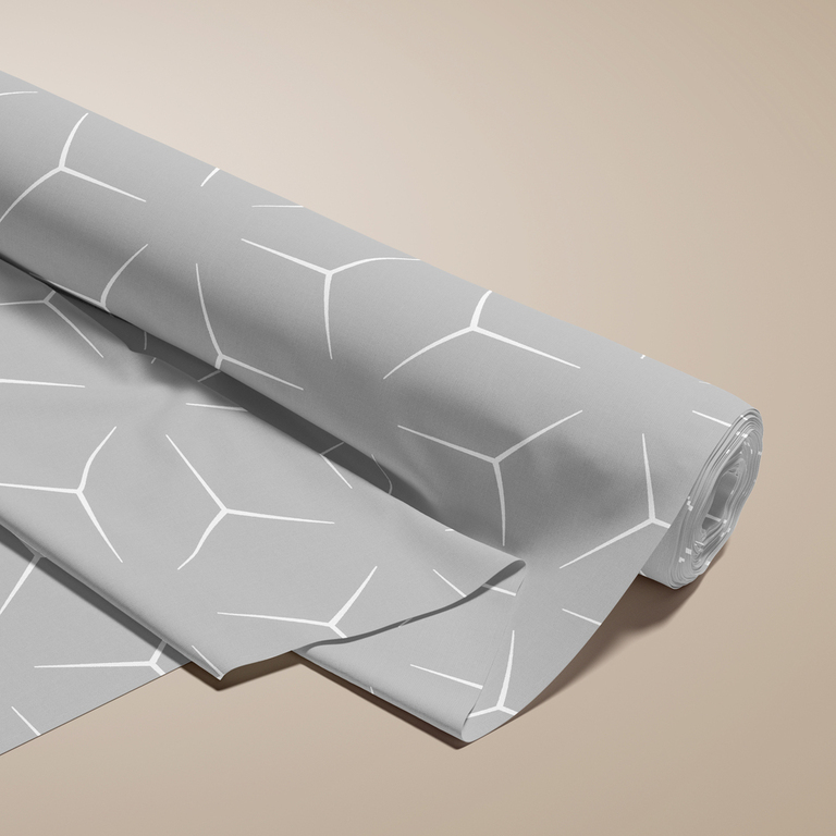 Tkanina na metry, Materiał do szycia, 100% BAWEŁNA, szer: 160 cm, milano szare (1)