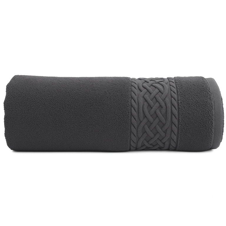 RĘCZNIK KĄPIELOWY 50x90 SPA HOTELOWY mały Bawełniany 550g/m2 CHŁONNY - SYDNEY GRAFIT (1)