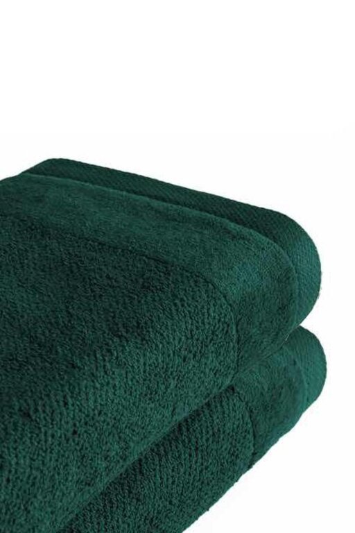 Zestaw 2x RĘCZNIK KĄPIELOWY 70x140 SPA HOTELOWY Duży Bawełniany 550g/m2 - VITO Ciemny Zielony (3)