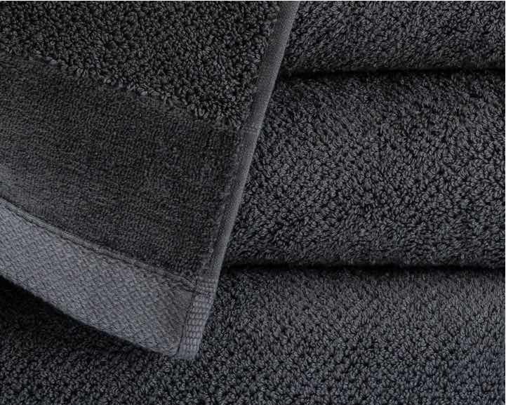 RĘCZNIK KĄPIELOWY 50x90 SPA HOTELOWY mały Bawełniany 550g/m2 CHŁONNY -  VITO grafitowy (3)