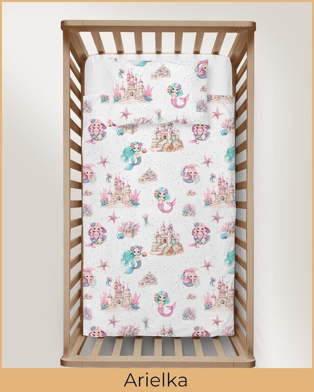 POŚCIEL DZIECIĘCA BAWEŁNA 100x140 + 50x60 100% BAWEŁNA certyfikat 2-el. do Łóżeczka Arielka (3)