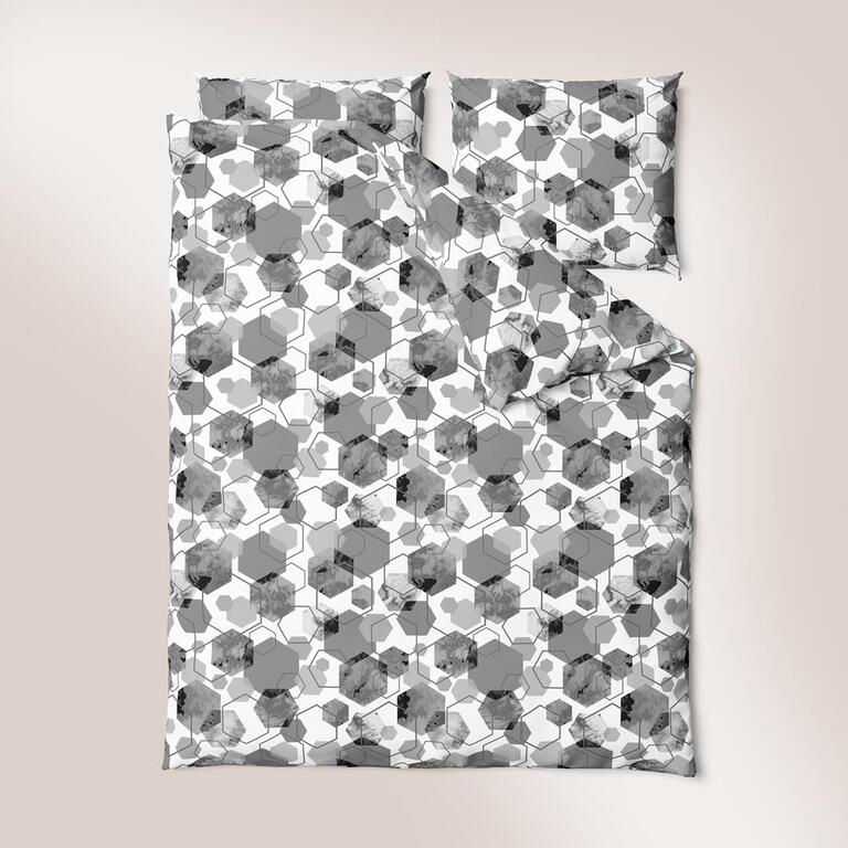 Pościel z Kory 160x200 + 2x70x80 Bawełna 100% Bielawa Produkt Polski - 1652 szary (8)