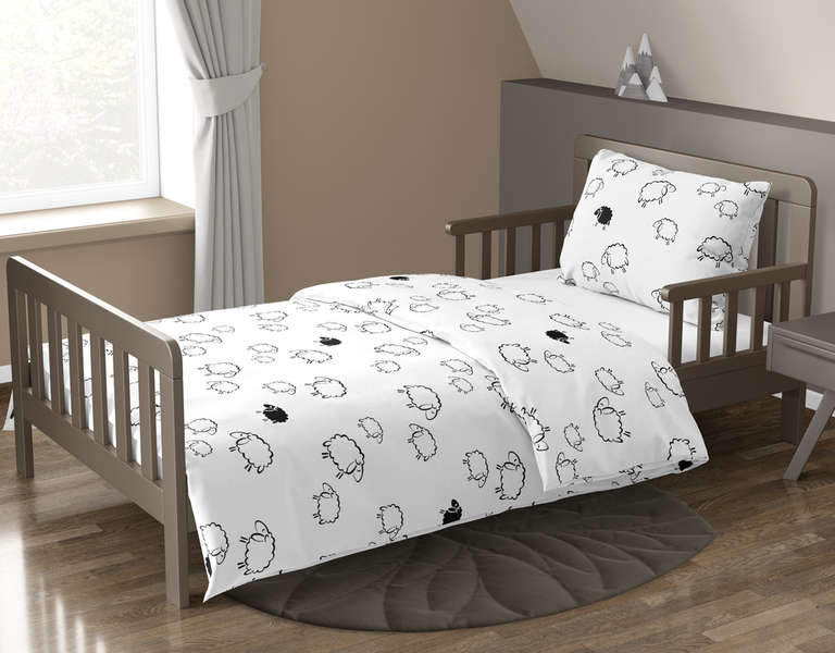 Pościel DZIECIĘCA 140x200 dla dziecka  100% bawełna CERTYFIKAT Baranki Białe (7)