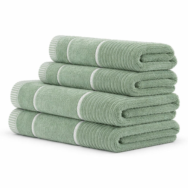 Zestaw Ręczników TEO 4 szt. – 2x 70x140 + 2x 50x90 cm | Bawełna 470 g/m2 kolor: Mięta (1)
