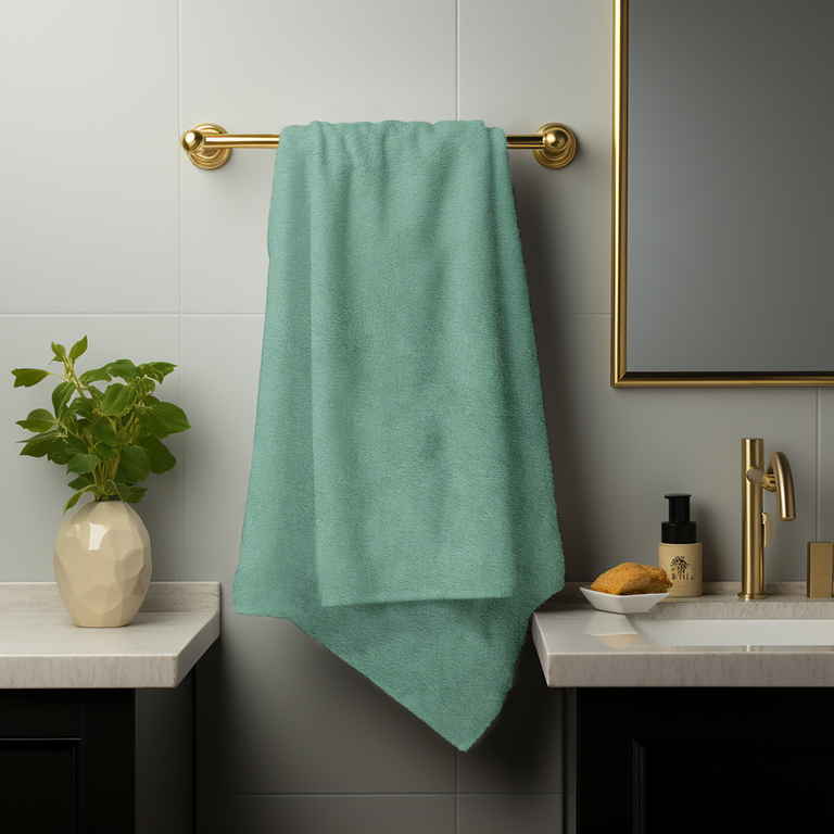 RĘCZNIK FROTTE 50x100 KĄPIELOWY BAWEŁNA 100% 500g/m2 CHŁONNY - Green 19 (4)