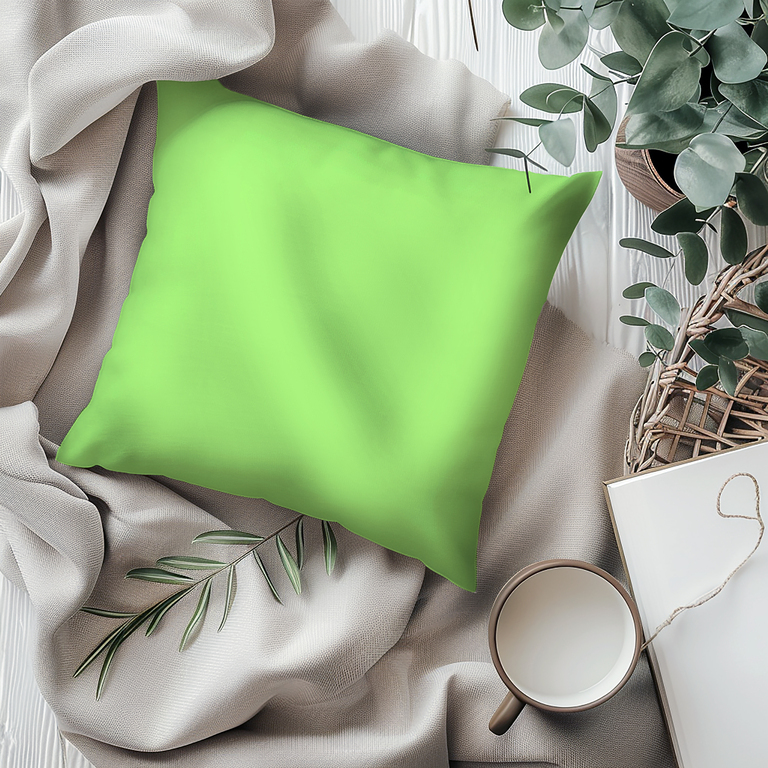 Poszewka na poduszkę 100% bawełna 40x40cm, jasiek, certyfikat- Sałata (3)