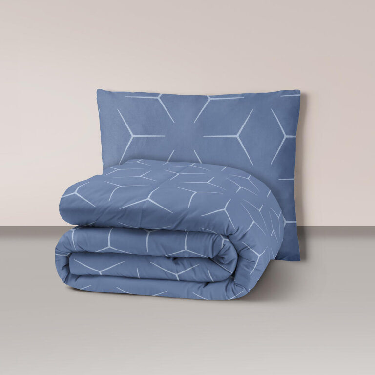 Pościel z Kory 140x200 + 1x70x80 Bawełna 100% Bielawa Produkt Polski MILANO Jeans (1)