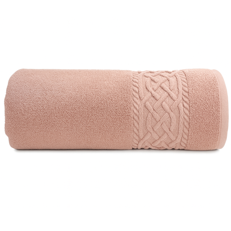 RĘCZNIK KĄPIELOWY 50x90 SPA HOTELOWY mały Bawełniany 500g/m2 - SYDNEY Puder Róż 