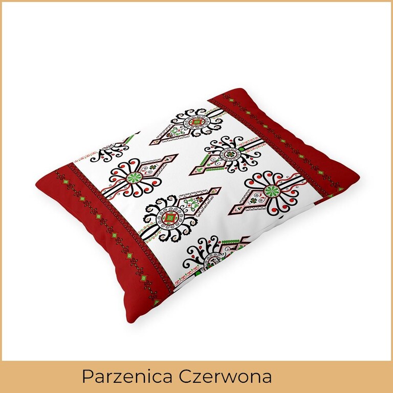 Poszewka 70x80cm na poduszkę 100% bawełna - Parzenica czerwona (2)