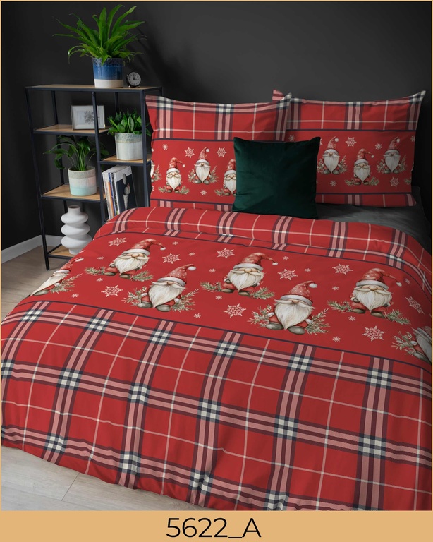 POŚCIEL 200x220 FLANELOWA KOMPLET GRUBA FLANELA ciepła zimowa pościel 5622_A (3)