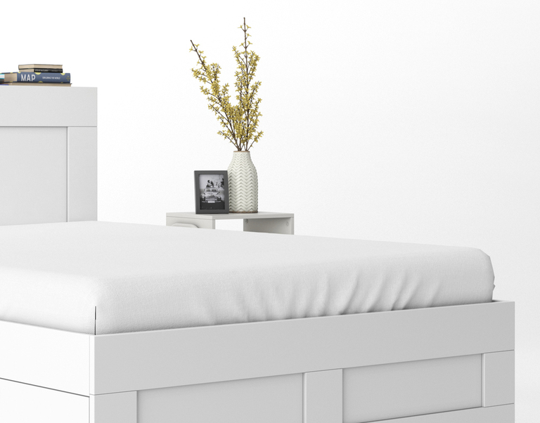 LUX Prześcieradło Tradycyjne 200x220CM Bez Gumki BAWEŁNA 100%, biały (2)
