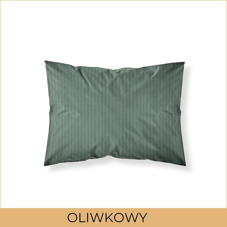 Poszewka na poduszkę 70x80 Hotelowa Adamaszek OLIWKOWY (2)