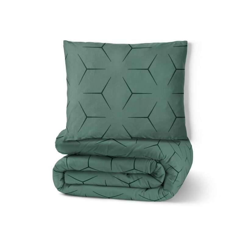 Pościel z Kory 160x200 + 1x70x80 KOMPLET PREMIUM : Milano Oliwka (14)