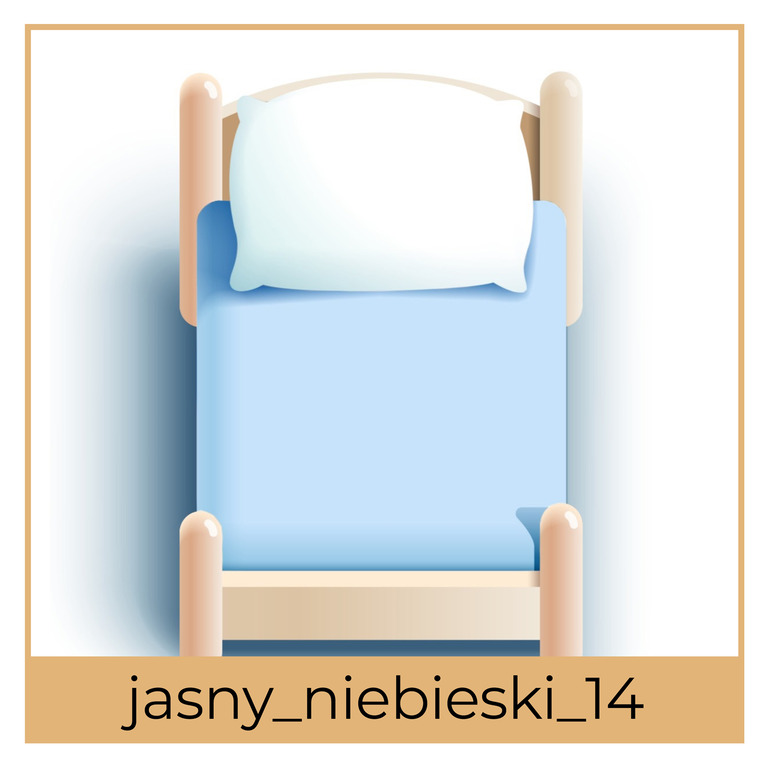 Prześcieradło Dziecięce JERSEY 80x160 z gumką CERTYFIKAT jasno niebieski 14 (1)