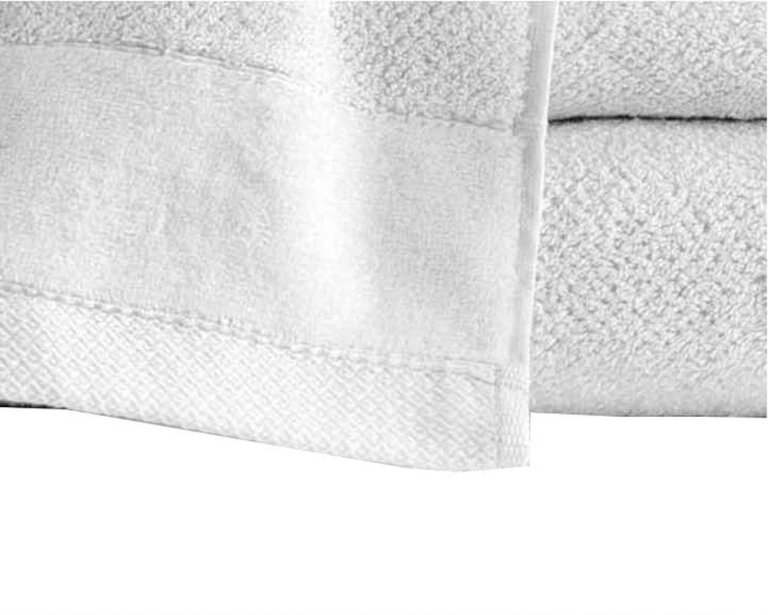 Zestaw 2x RĘCZNIK KĄPIELOWY 70x140 SPA HOTELOWY Duży Bawełniany 550g/m2 - VITO biały (4)
