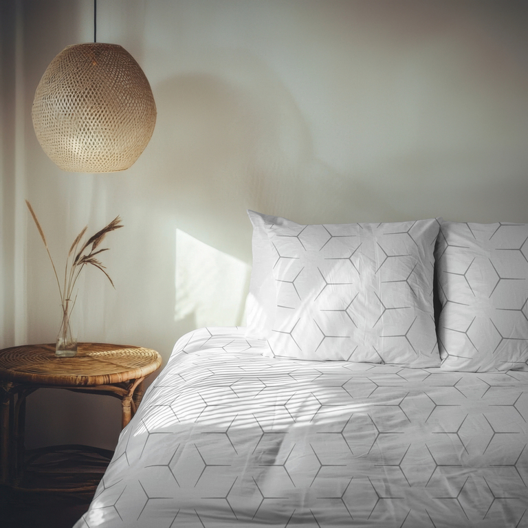 Pościel z Kory 160x200 + 2x70x80 Bawełniana Produkt Polski Bielawa - milano białe (13)