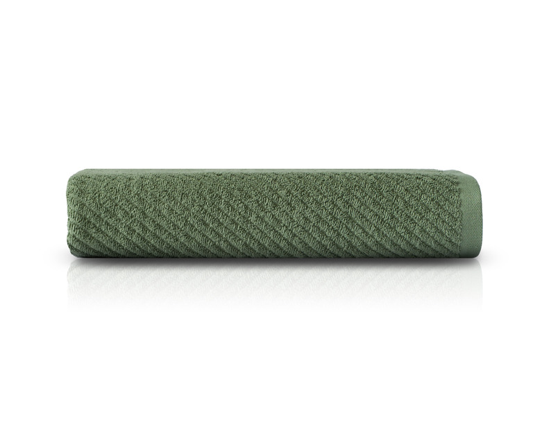 RĘCZNIK KĄPIELOWY 100x150 SPA HOTELOWY Bawełniany 550g/m2 CHŁONNY - FORTE oliwkowy (1)