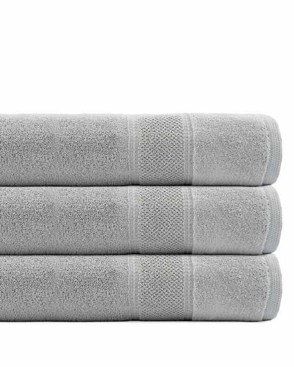 RĘCZNIK KĄPIELOWY 70x140 SPA HOTELOWY Duży Bawełniany 480g/m2 CHŁONNY - MARIO jasno szary (3)
