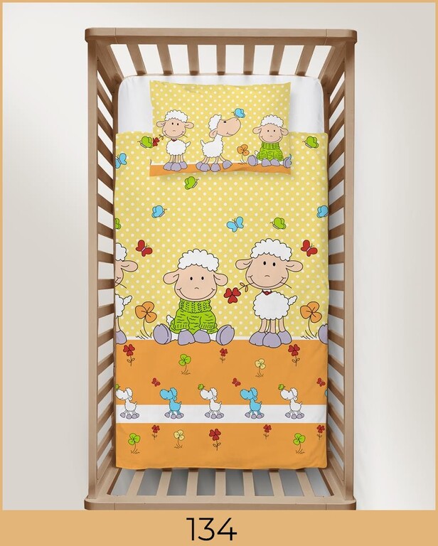 POŚCIEL DZIECIĘCA 90x120 + 40x60 100% BAWEŁNA certyfikat 2-el do Łóżeczka 134 (3)