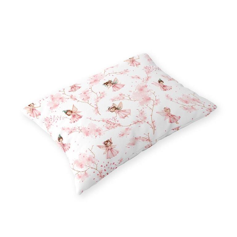 Poszewka na poduszkę 50x60cm BAWEŁNA CERTYFIKAT - Dzwoneczek róż (1)